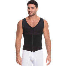 Cargar imagen en el visor de la galería, 06237 Fajate Chaleco masculino cuello V con cierre