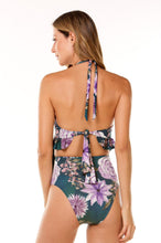 Load image into Gallery viewer, 9332 Corpo Swimwear Body verde Bioflor en tejido ECCO
